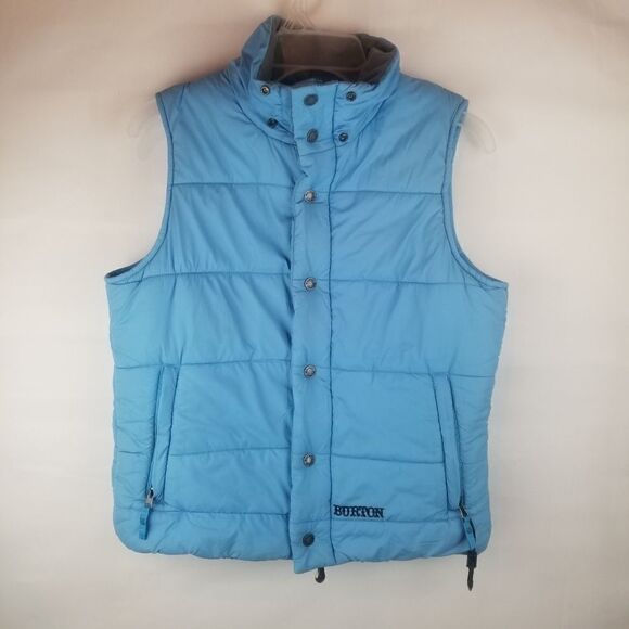 BURTON LIGHT BLUE WINTER VEST WITH HOOD. SIZE M - Picture 15 of 15